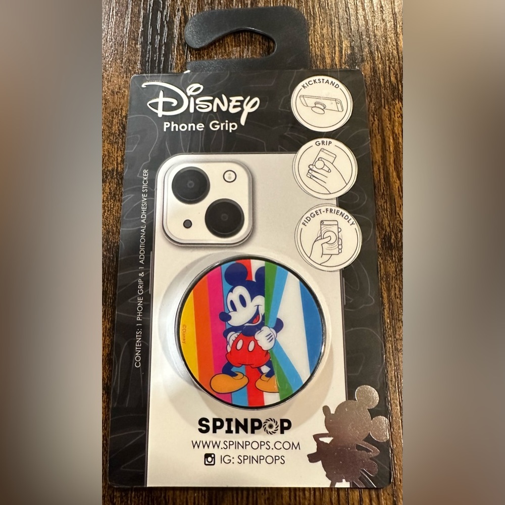 Disney Spinpop Mickey Mouse Phone Grip NWT
